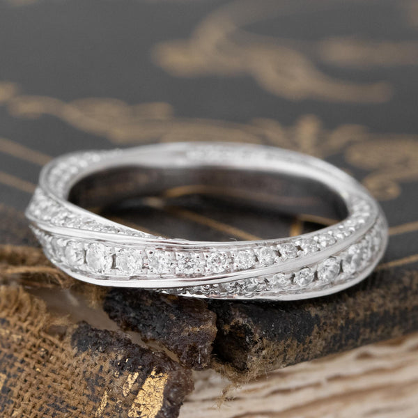The Oval Diamond Eternity Ring- Platinum Jewellery at Best Prices in India  | SarvadaJewels.com